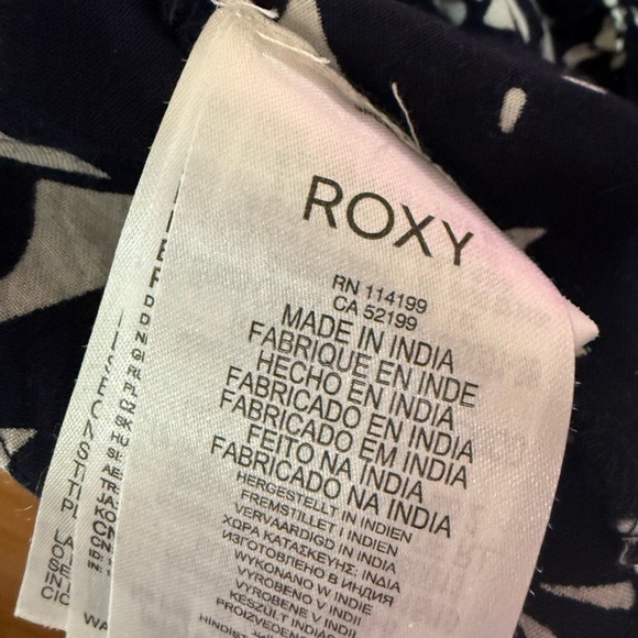 Floral Navy Blue and White Jumpsuit Roxi - Picture 4 of 4